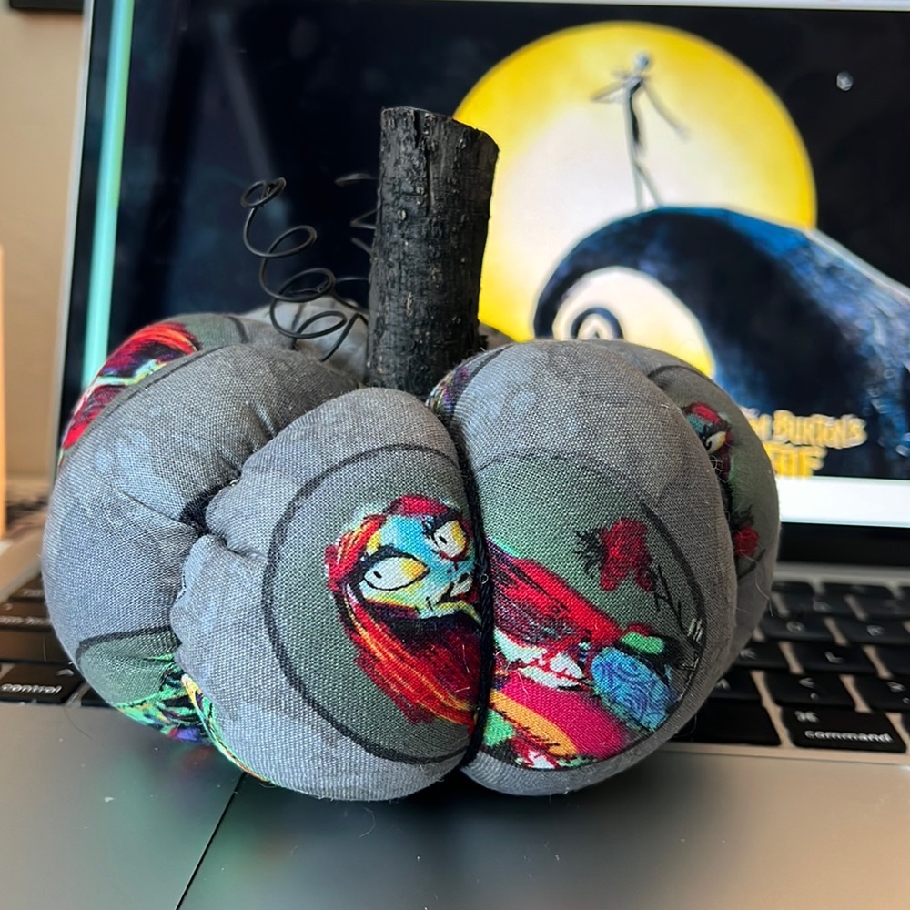 Nightmare before Christmas plus fabric pumpkin